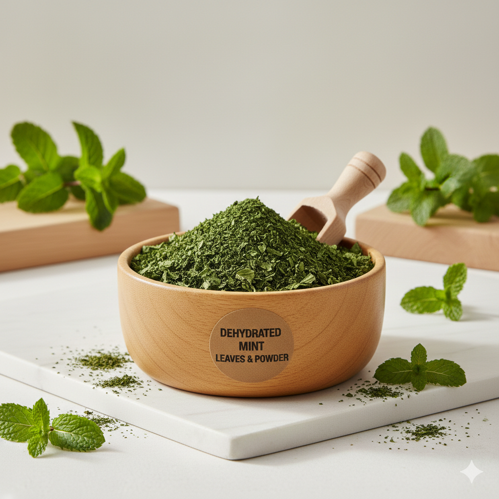 Dehydrated mint